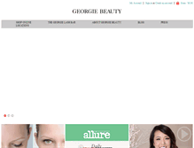Tablet Screenshot of georgiebeauty.com